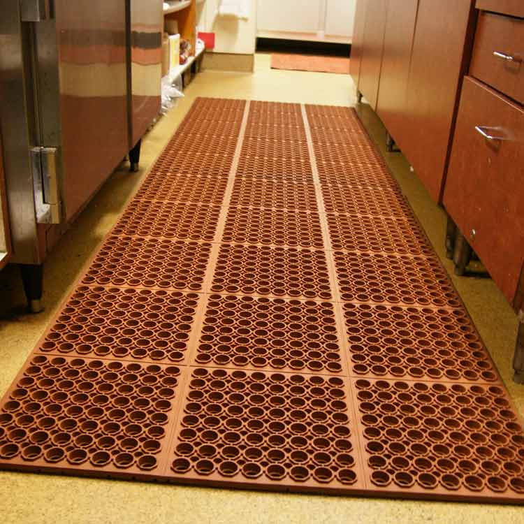 Anti Fatigue Rubber Floor Mat Restaurant Kitchen Drainage Mat Door Mat  Durable Non-slip Bar Mat Utility Indoor Outdoor Wet Area Door Mats 