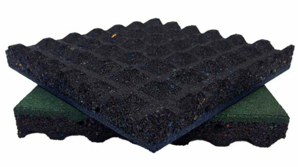 Blue and Green Speckled Eco Safety 2.5 inch Tiles
