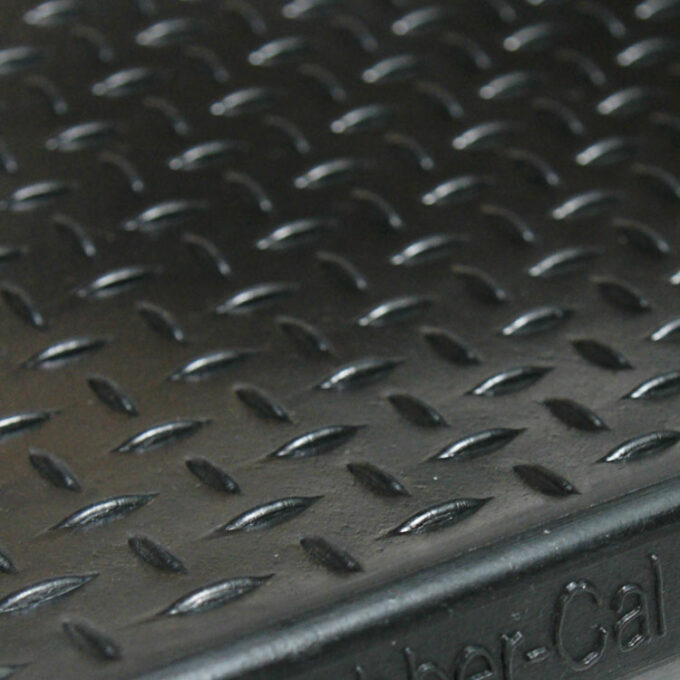 Non-Skid, Affordable, Sturdy and Eco-Friendly Step Mats black in color shows texture