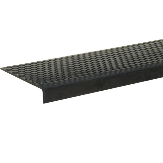 Black in color 6mm thick stair pads to increase comfort and withstand heavy foot-traffic
