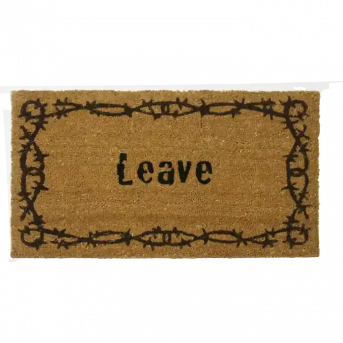 Un-Invite all Guest with this Eco-Friendly funny Doormat