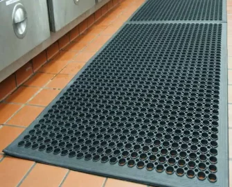 Black color Perfect Rubber Drainage Mats for Kitchens or Bars