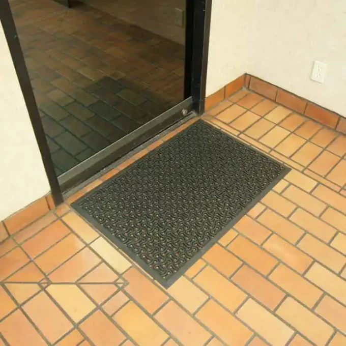Eco-Friendly and Durable Drainage Doormat, Perfect for Winter Months on the floor