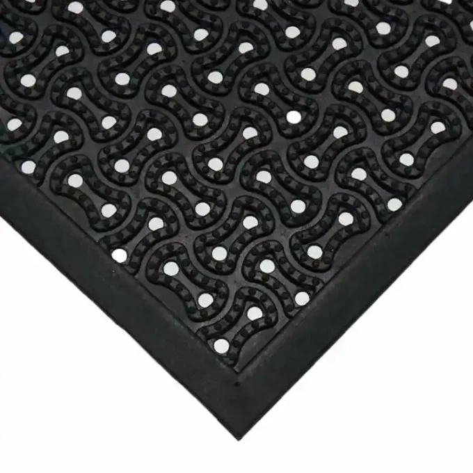 Eco-Friendly and Durable Drainage Doormat, Perfect for Winter Months corner shot