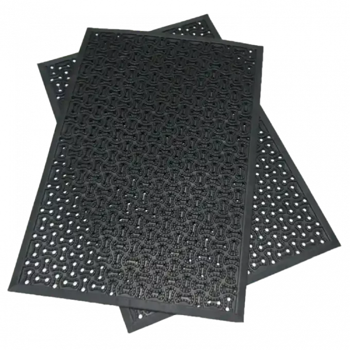 Dura Scraper black in color drainage mat 2 in a pile