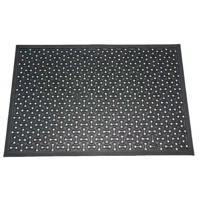 Black color Eco-Friendly and Durable Drainage Doormat, Perfect for Winter Months