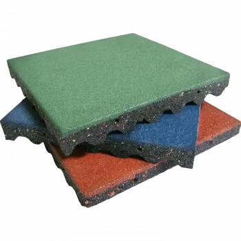 Eco-Safety Playground Tiles in Blue,Green,Coal & Terra Cotta colors Entry Image