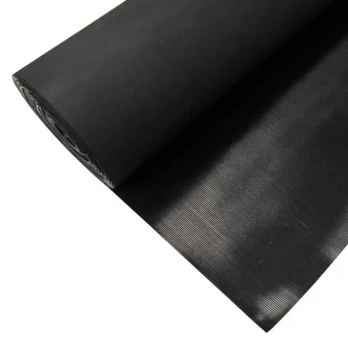 Corrugated fine rib black color rolled image