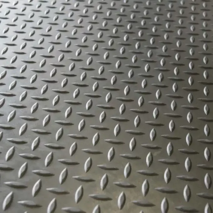 Black Color Textured Industrial Mats with Durability and Slip-Resistance texture shot