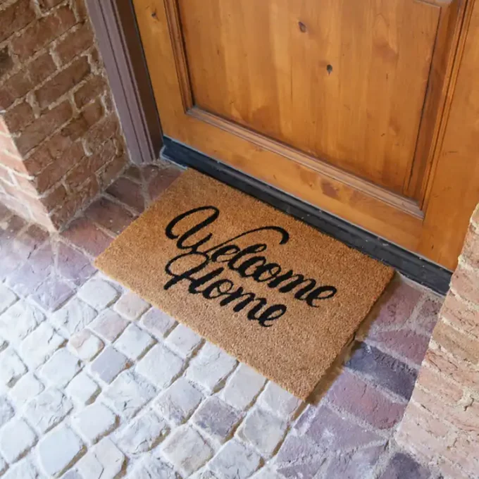 Welcome Home mat to declare there is no better place than home