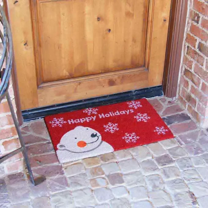 Bright red Holidays Door Mats for the Holiday-Loving Home