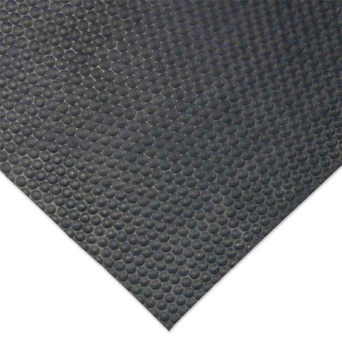 Black Color Excellent Floor Protector Mat Promotes Drainage and Comfort corner shot