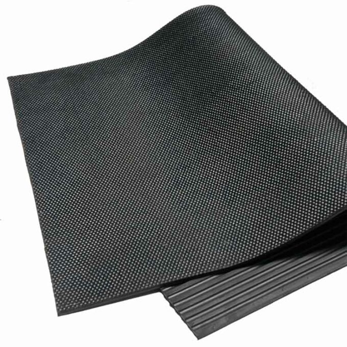 Black Color Excellent Floor Protector Mat Promotes Drainage and Comfort texture shot