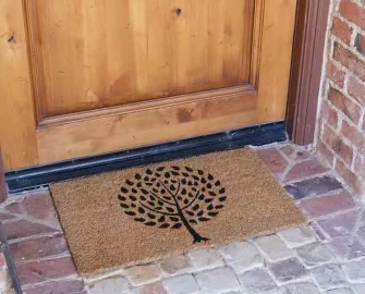 Contemporary Doormats with a picture of a tree for the Modern Home