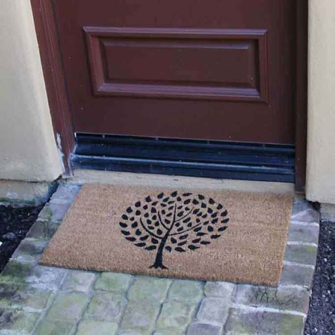 Contemporary Doormats with a picture of a tree for the Modern Home