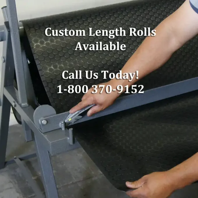 Modern Design PVC Flooring Rolls black color custom length cutting