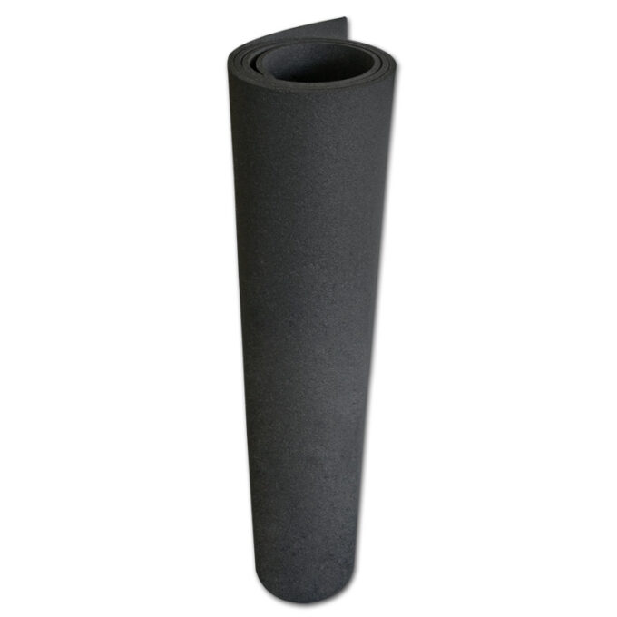 Resilient and Affordable Black Color Rubber Rolls Available in Custom Lengths rolled
