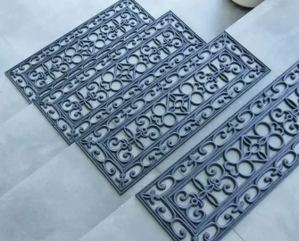 Non-Slip Decorative Rubber Stair Treads Ideal for Indoor or Outdoor Floors