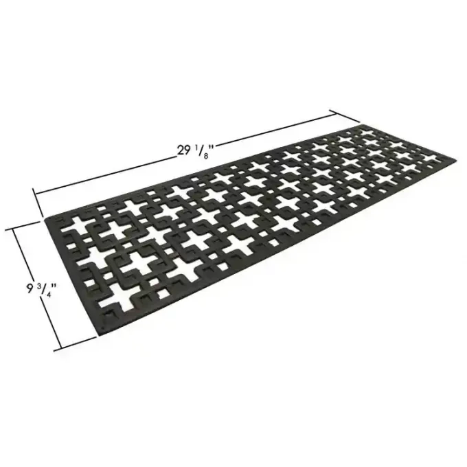 Non-Slip Stair Mat with Both a Functional and Aesthetic Design measurements are mentioned