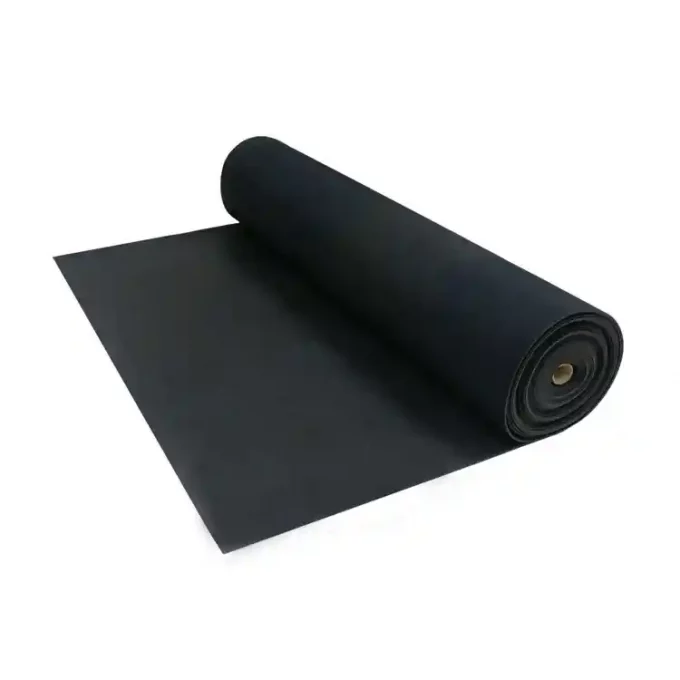 Black color Reclaimed Safety Rubber Mat Improves Traction and Resilience rolled shot