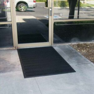 Black Color Commercial Entrance Mat, Promotes Safety and Slip-Protection at front door