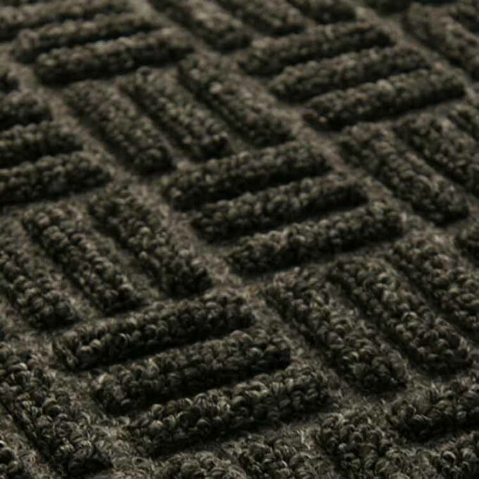 Charcoal Versatile Welcome Mat Traps Dirt and Prevents Slips Texture shot
