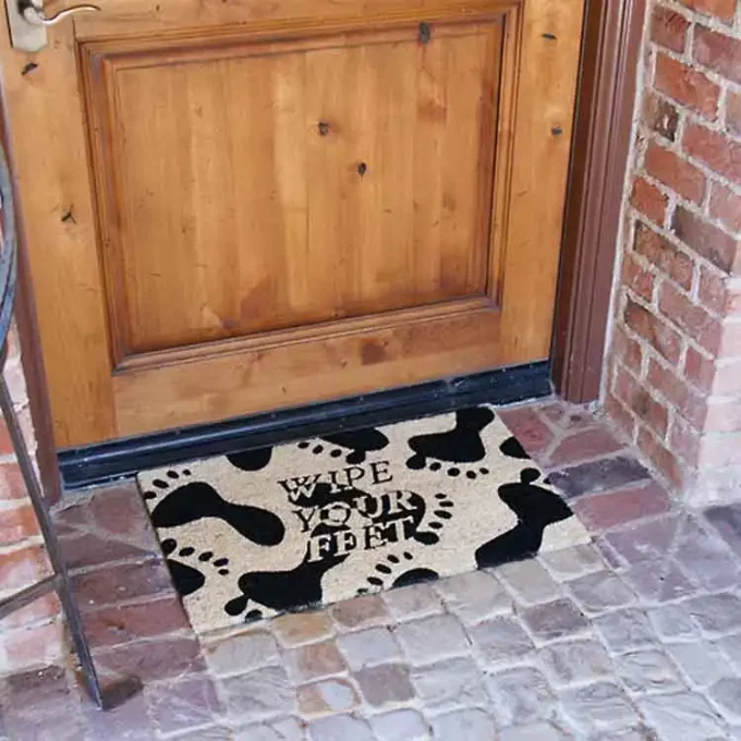 Doormats with a Simple Request, "Wipe Your Feet!"