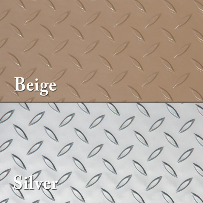 Durable PVC Flooring with a Unique Metallic Color beige & silver