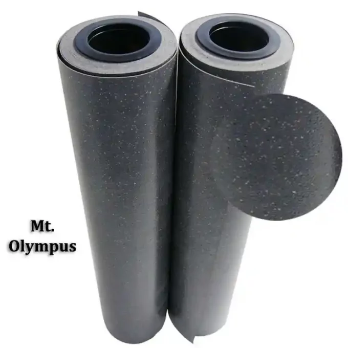 Premium Rubber Flooring Roll in Mt.Olympus tone rolled