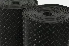 Garage mats black in color 2 rolled