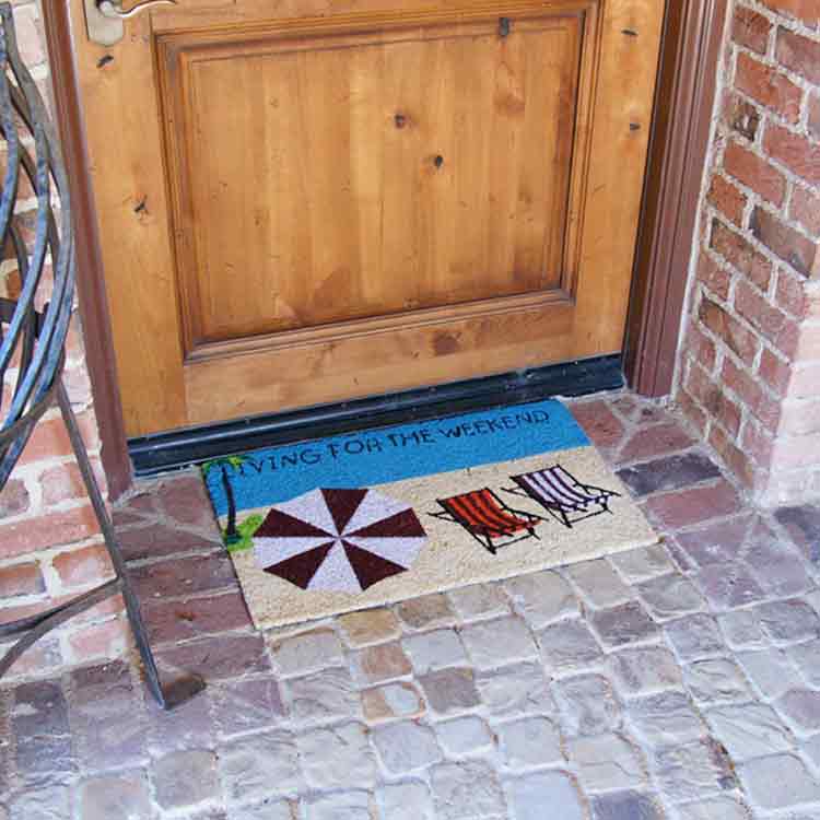 Rubber-Cal Summer Beach Doormat Kit - 18 x 30 - 2 Door Mats