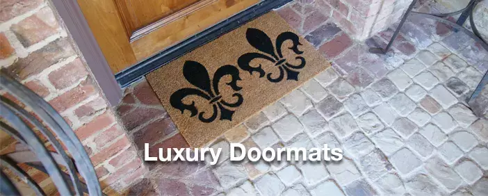 French coat arms on doormat to give european look