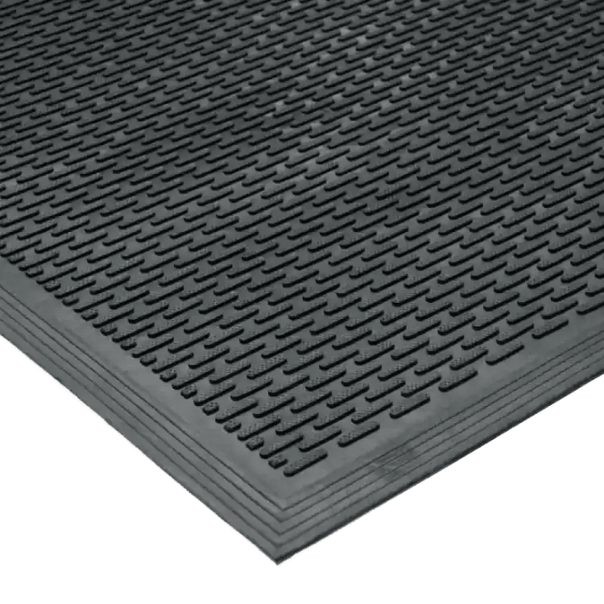 Dura Scraper linear black color rubber door mat