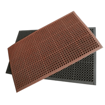 Dura Chef Red and black rubber mats in a pile