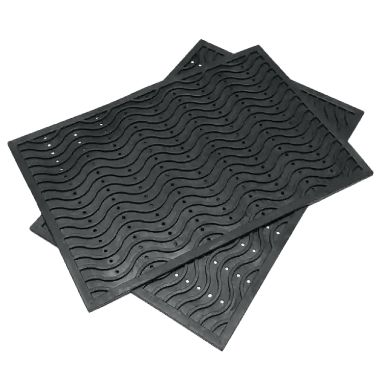 Indoor/Outdoor Rubber Scraper Mat, 36 in. x 6﻿ ft., Black