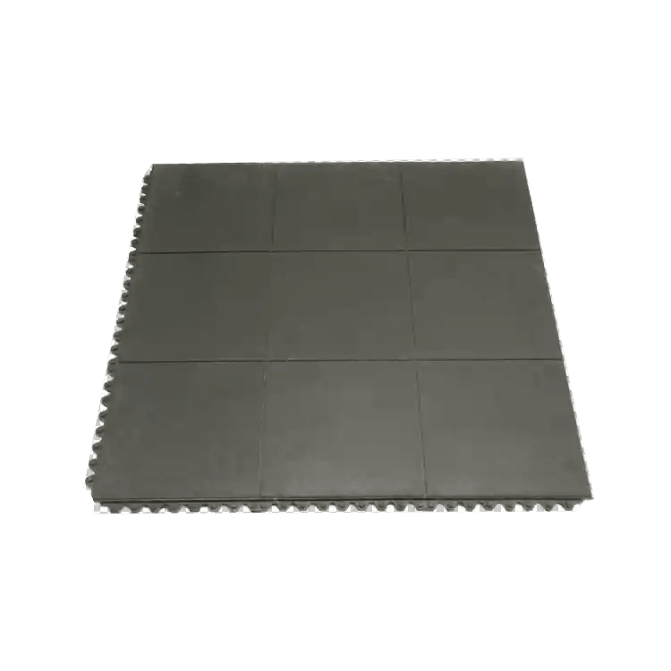 Project Source 3-ft x 3-ft Interlocking Black Rectangular Indoor or Outdoor  Anti-fatigue Mat