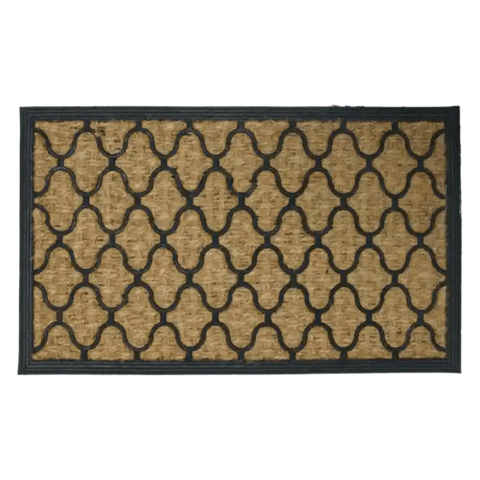 Reliable Front Door Mat Made with Coconut Fibers and Natural Rubber