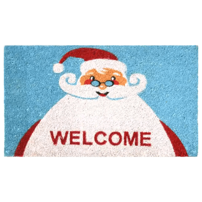 With this festive doormat Santa Clause welcomes you
