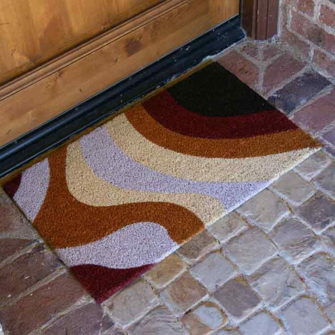 Modern Doormats with a Unique Minimalist Design placed at front door