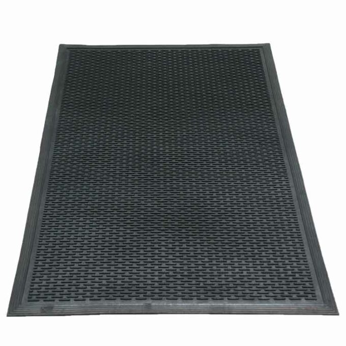 Black color Ultra-Durable and Economical Rubber Doormat