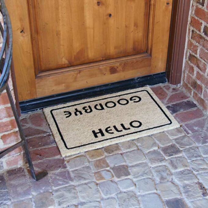 Doormats That Greet and Farewell Visitors