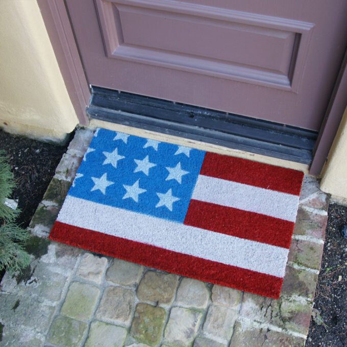 Decorate Your Entryway with this Coir Mat on the Fourth of July