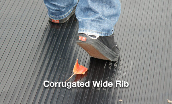 corrugated wide rib flooring