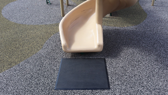 Slide Safety with Rubber Mat