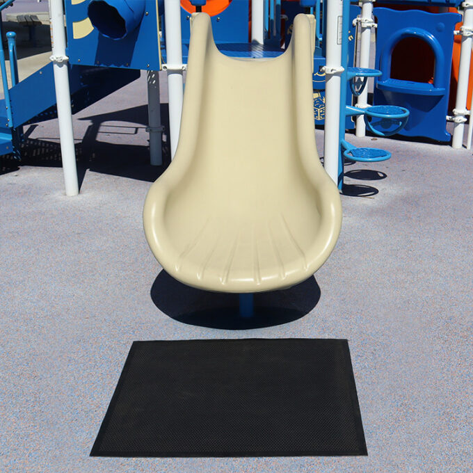 Playground Slide Landing Mat under slide
