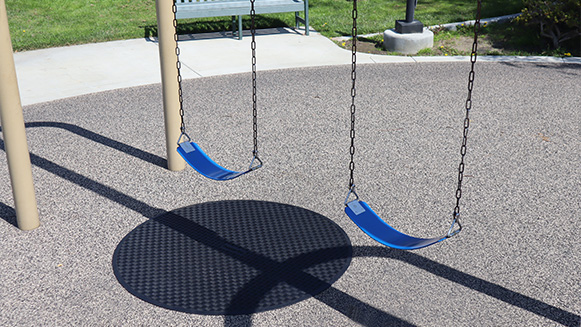 Swing Set Mat 54 on the Playground
